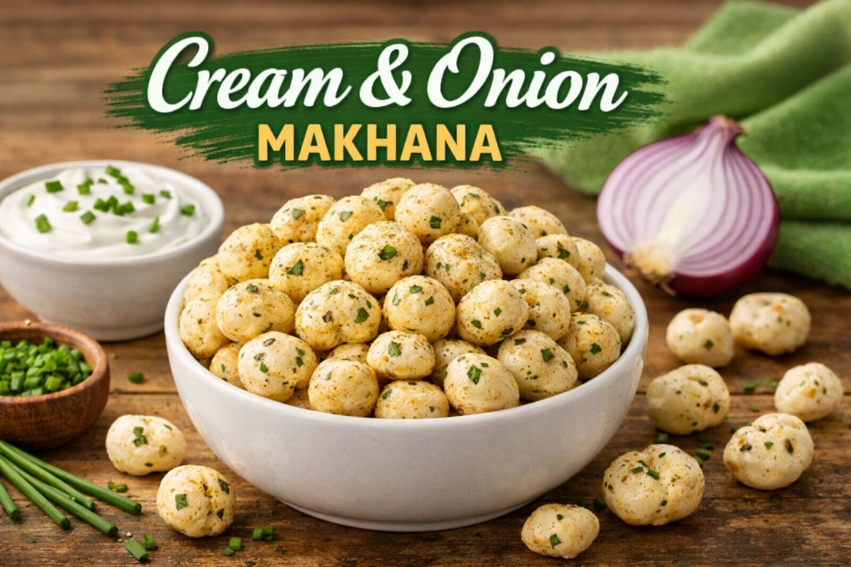 Cream & Onion Makhana – A Flavorful Twist to Healthy Snacking by Chapp ...